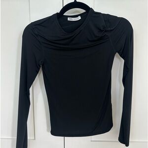 Black fitted Zara long sleeve